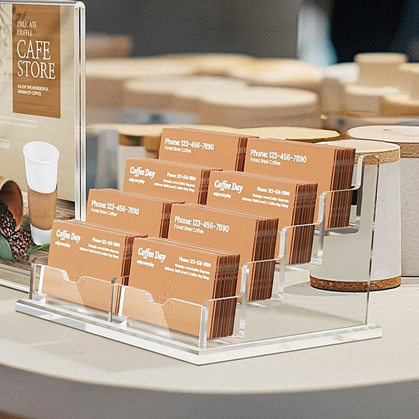 JINXIAN 8 Pcs Business Card Holders Plastic Business Card Holders